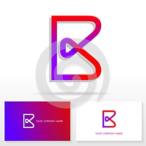 Letter B logo design - vector sign