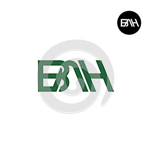 Letter BAH Monogram Logo Design photo