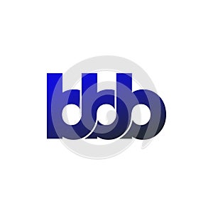 Letter BBB simple logo icon design vector. photo