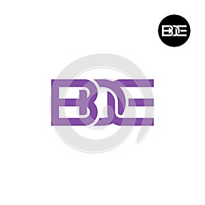 Letter BDE Monogram Logo Design
