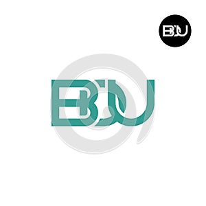 Letter BDU Monogram Logo Design
