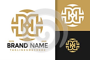 Letter BHB Unique Monogram Logo vector icon illustration photo