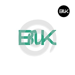 Letter BNK Monogram Logo Design