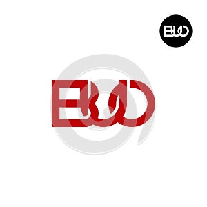 Letter BUO Monogram Logo Design photo