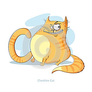 Letter C with funny Cheshire cat