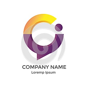 Letter C and I modern logo for Software Developer