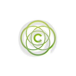 Letter C logo icon design template elements, Initial C logo design concept - Vector