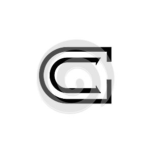 Letter C vector monogram logo template