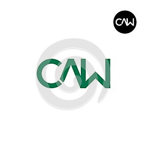 Letter CAW Monogram Logo Design