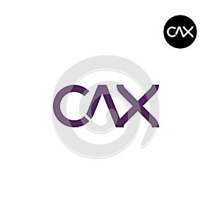 Letter CAX Monogram Logo Design