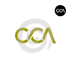 Letter CCA Monogram Logo Design