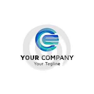 Letter CE image, idea of logo design