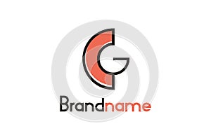 Letter cg logo design