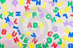 Letter cluster with ABC
