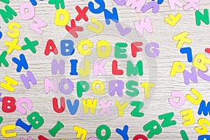 Letter cluster with alphabet