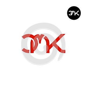 Letter CMK Monogram Logo Design photo