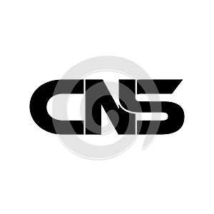 Letter CNS simple monogram logo icon design. photo