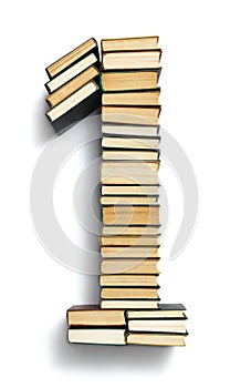 Letter 0 composed from book