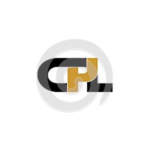 Letter CPL simple monogram logo icon design.