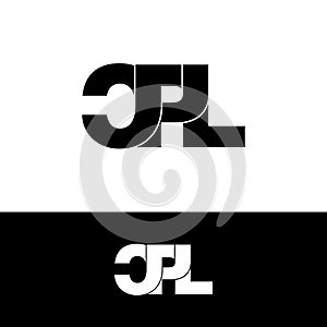 Letter CPL simple monogram logo icon design.