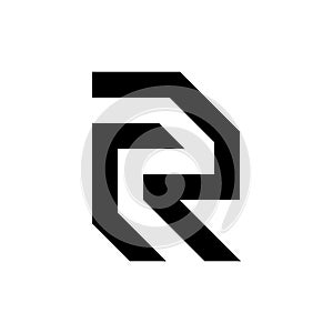 letter Cr or Rc creative monogram simple logo