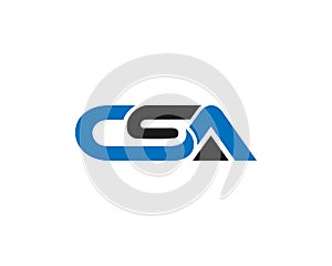 Letter CSA Creative Trendy Logo