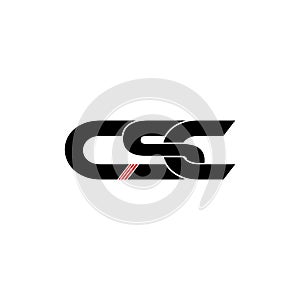 Letter CSC simple monogram logo icon design.