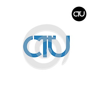 Letter CTU Monogram Logo Design