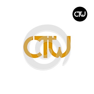 Letter CTW Monogram Logo Design