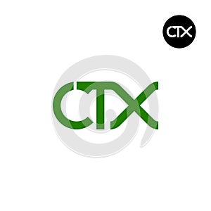 Letter CTX Monogram Logo Design