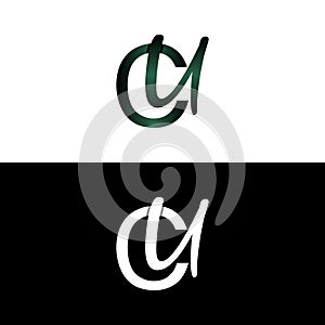 Letter CU luxury modern monogram logo vector design, logo initial vector mark element graphic illustration design template