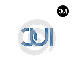 Letter CUI Monogram Logo Design photo