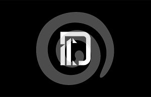 Letter D or DC Logogram Vector