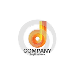 Letter D Logo Design Template for Corporate Business