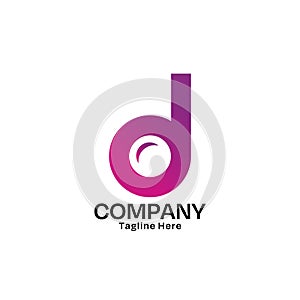Letter D Logo Design Template for Corporate Business