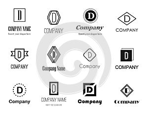 Letter D (dee) logos photo