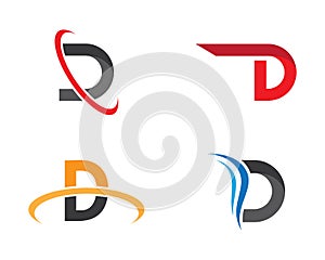 Letter d symbol illustration design