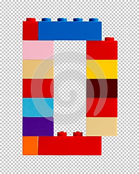 Letter D on a transparent background