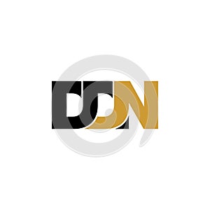 Letter DDN simple monogram logo icon design.