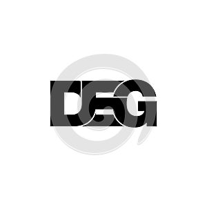 Letter DEG simple monogram logo icon design.