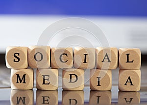 Letter Dices Concept: Social Media