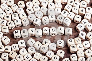 Letter dices word - messages