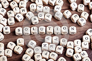 Letter dices word - solution