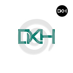 Letter DKH Monogram Logo Design photo