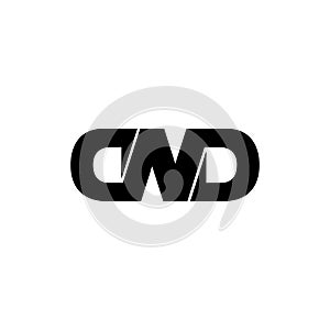 Letter DND simple monogram logo icon design.