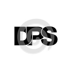 Letter DPS simple monogram logo icon design.