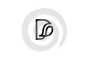 Letter DS Logo Design Vector
