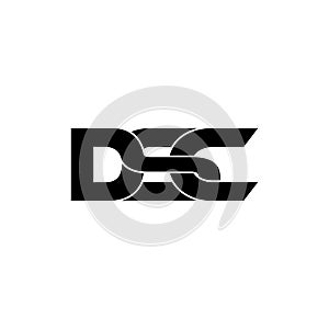 Letter DSC simple monogram logo icon design. photo