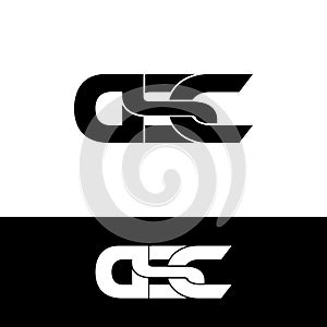 Letter DSC simple monogram logo icon design. photo