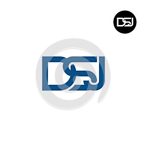 Letter DSJ Monogram Logo Design photo